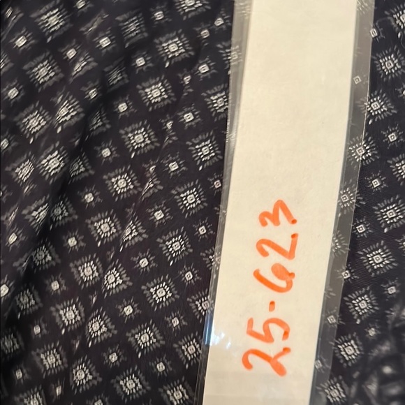 Blue and White Casual Button Down Shirt with Micro-Check Pattern - Picture 4 of 4